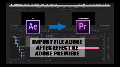 Adobe after effect dikenal sebagai program desain paling terbaik hingga sekarang. CARA EXPORT FILE ADOBE AFTER EFFECT KE ADOBE PREMIERE ...