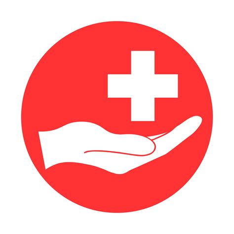 Cross Health Care Symbol Simple Icon Illustration Of Hand 2511159