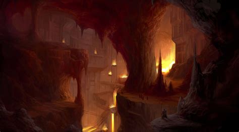 Cave caves fantasy city cities wallpaper | 1617x900 ...