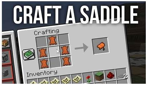 how to make a saddle in minecraft 2021