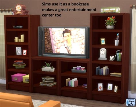 Cyw Vertically Challenged Single Intellect Bookcase Sims 4 Studio