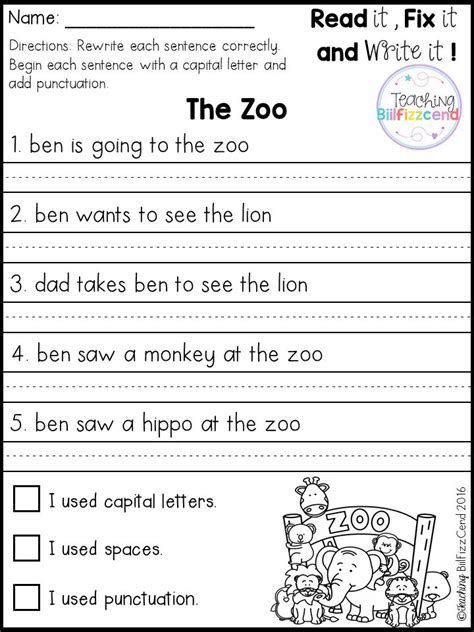 Also, the answer key and explanations are given for the same. Best 25+ Simple sentences worksheet | 1st grade writing worksheets, First grade writing, 1st ...