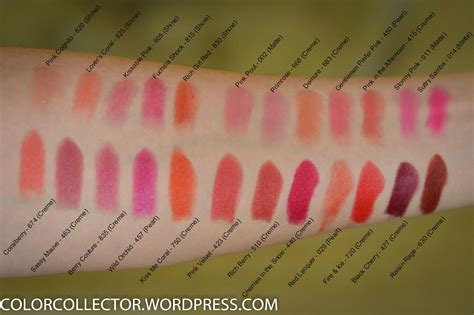 Revlon Super Lustrous Lipsticks Revlon Lipstick Swatches Drugstore
