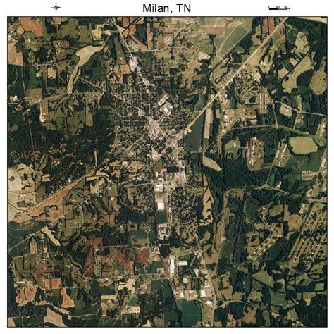 Aerial Photography Map Of Milan Tn Tennessee