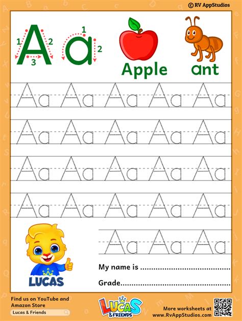 Alphabet Aa Letter Printable Letter Aa Tracing Worksheets Beginning