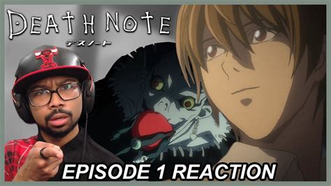 First Time Watching Death Note Death Note Episode 1 Reaction Youtube