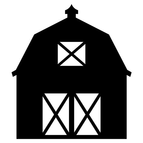 Barn Vector Silhouette At Collection Of Barn Vector