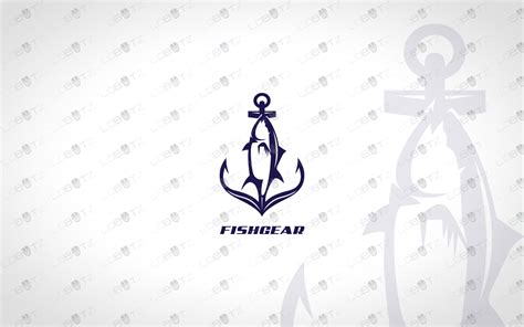Innovative Fish Gear Fishing Logo For Sale Lobotz Ltd