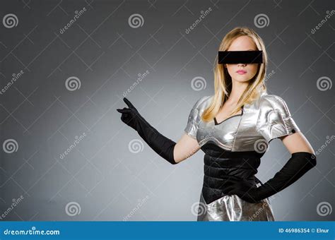 Tech Woman In Futuristic Stock Photo Image Of Android 46986354
