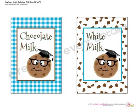 One Smart Cookie Milk And Cookies Back To School Party Pack Etsy