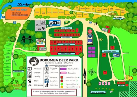 Park Map About Borumba Deer Park