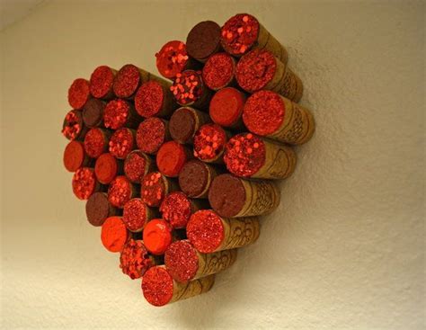 Diy Wall Decor Heart Wine Cork Craft Decorations Crafts Wine Cork