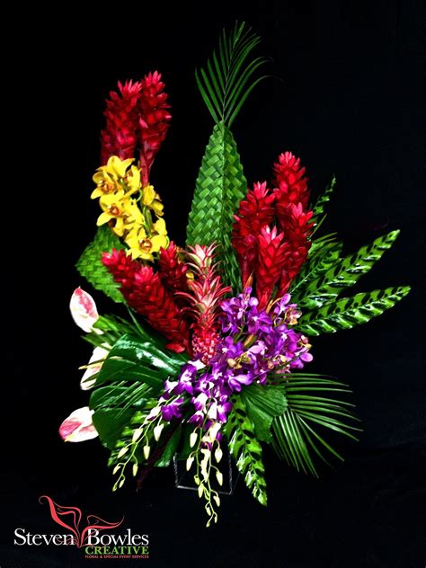 Large Tropical Floral Design For Corporate Or Hotel Lobby Ginger