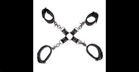 Set Of Handcuffs For Tying Hands And Feet Made Of Pvc Fetishdeal