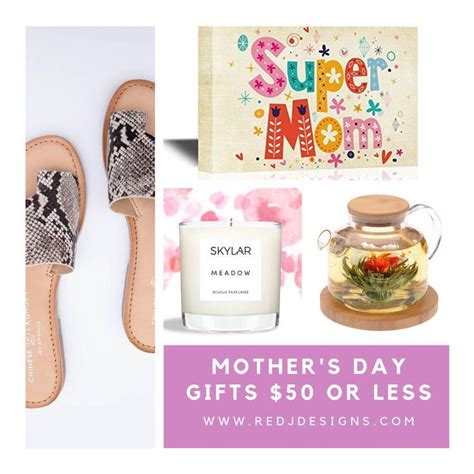 Here are 50+ best christmas gift ideas for mom under $55! Mother's Day Gifts Under $50 - Red J Designs | Mother's ...