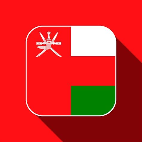 Premium Vector Oman Flag Official Colors Vector Illustration