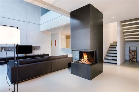 Three Sided Fireplace Wood Burning Fireplace Designs