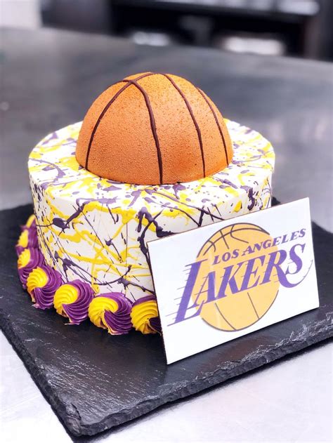 Lakers Cake Dad Birthday Cakes Birthday Cake For Him Beautiful Birthday Cakes