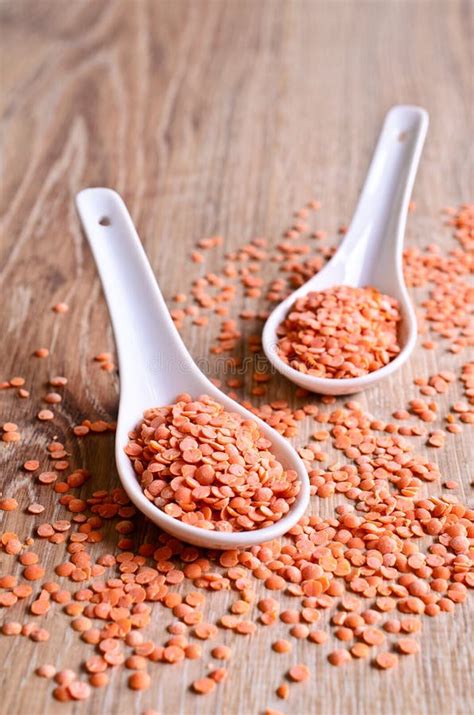 Grain Uncooked Red Lentils Stock Image Image Of Edible 48736547