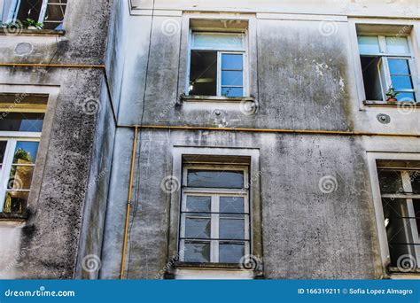 Vintage House Exterior Architecture Outside Building Stock Image