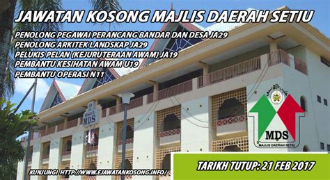 Maybe you would like to learn more about one of these? Jawatan Kosong Terkini Majlis Daerah Setiu 21 Feb 2017 ...