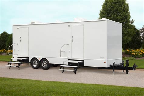 10 Stall Restroom Trailer Powells Sanitation Portable Toilets