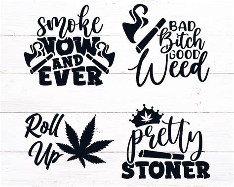 Weed Quotes SVG Bundle Weed SVG Bundle Funny Stoner SVG  Etsy