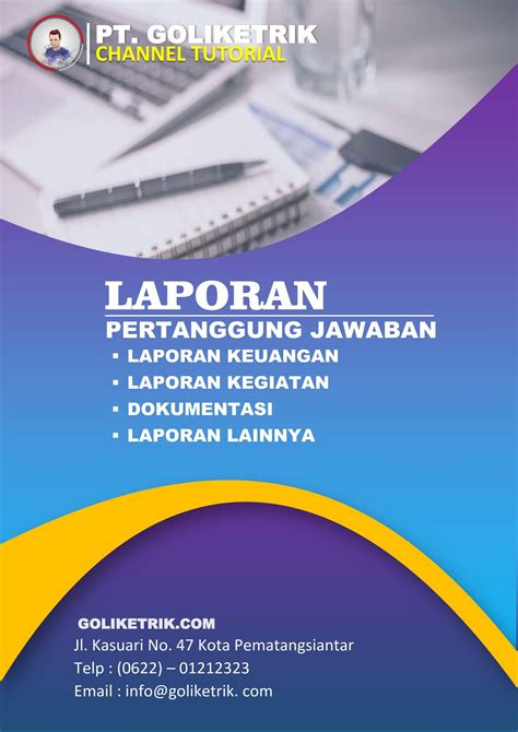 Download Cover Laporan Format Word (Docx) Mudah Edit | Cocok untuk