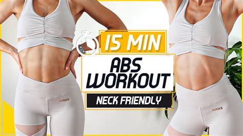 15 Minute Abs Workout Neck Friendly Workout No Equipment Anastasia Vlassov 2022 Youtube