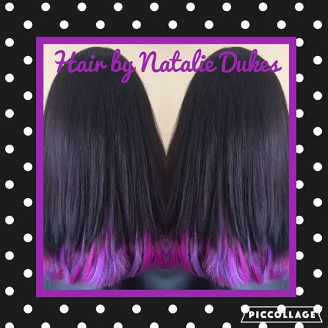 Black and purple hair, unicorn hair, mermaid hair, purple hair | Mermaid hair, Unicorn hair 
