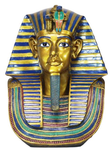 Ebros Large Golden Cobra And Vulture Mask Of Pharaoh Egyptian King Tut