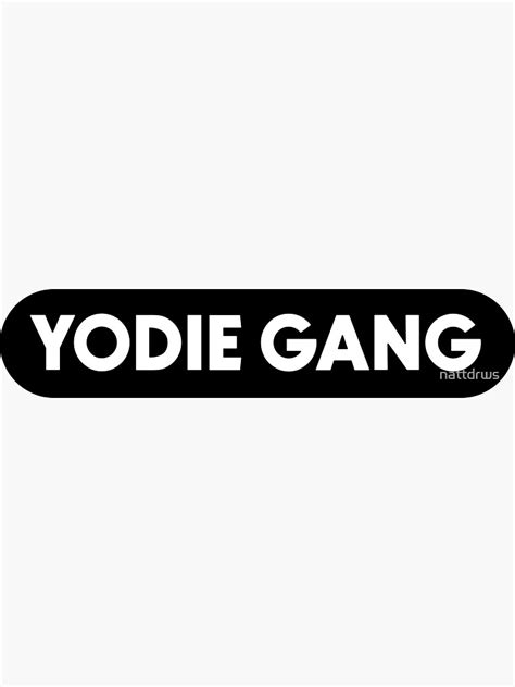 Yodie Gang Faded Than A Ho Fulcrum Come In Funny Meme Sticker Sticker
