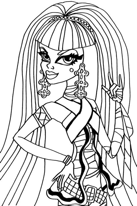 Dibujos Y Plantillas Para Imprimir Dibujos Monster High Para Colorear