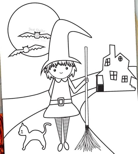 Top 12 Halloween Day Coloring Pages Drawings For Preschoolers J U S
