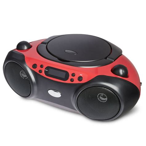 Onn Portable Bluetooth Wireless Cd Boombox With Fm Radio And Line In