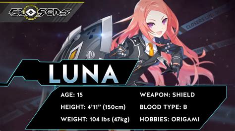 Closers: Meet The New Playable Character, Luna! - Inven Global