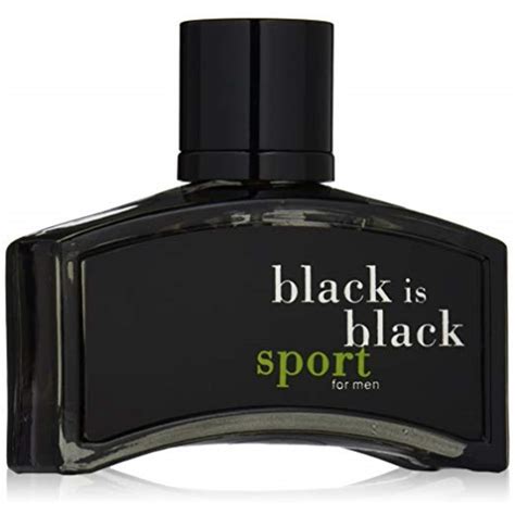Nuparfums Black Is Black Sport Eau De Toilette Cologne For Men 3 4 Oz