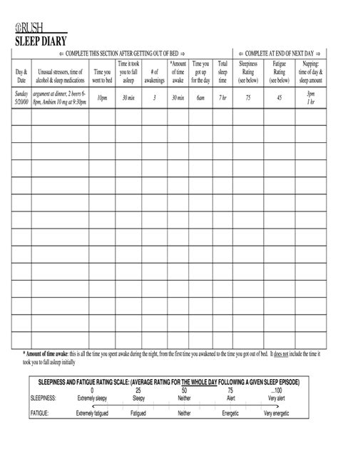 Sleep Log Pdf - Fill Online, Printable, Fillable, Blank | pdfFiller