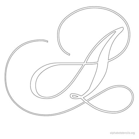 Free Calligraphy Printable Alphabets Hd Letter Stencils Printables