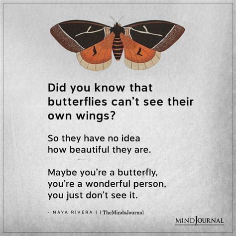 Did You Know That Butterflies Cant See Naya Rivera Quotes Find