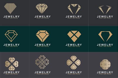 Set Of Jewelry Logo Design 555157 Logos Design Bundles