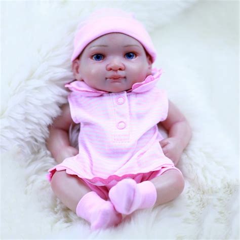 10 Inches Full Body Silicone Reborn Babies Reborn Silicone Baby Girl Dolls