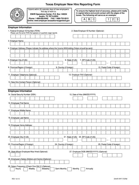 New Hire Reporting Form 2023 Printable Forms Free Online