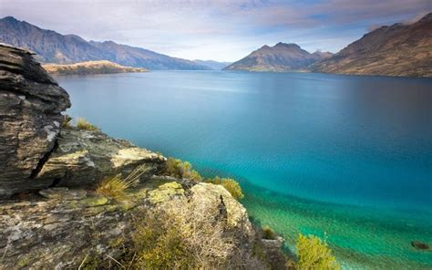 Landscape Mountains Sea Bay Lake Nature Shore Coast Cliff