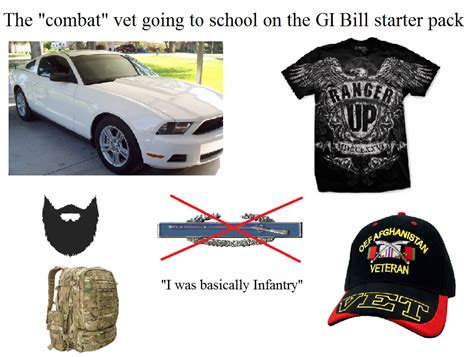 Combat Veteran Going To School On The Gi Bill Starter Pack R