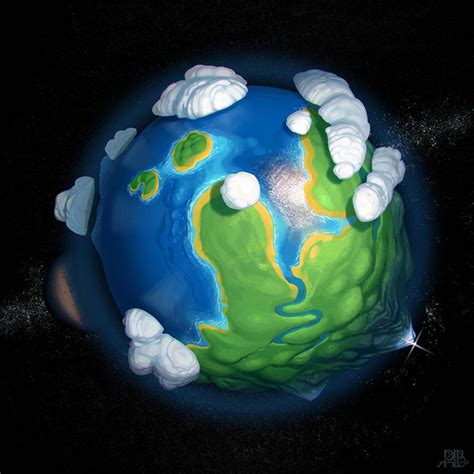 Earth Like Planet By Alexeyrudikov On Deviantart