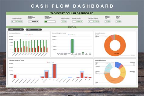 Personal Finance Dashboard Budget Cash Flow And Net Worth Etsy