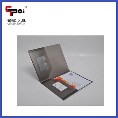 A4 Paper Pp Plastic Folder With Business Card Holder Folder Tradekorea