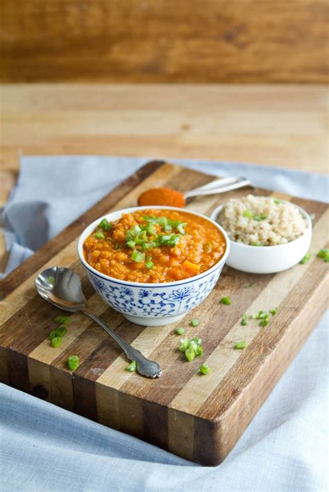 Red Lentil Soup With Sweet Potatoes Recipe Lentil Soup Recipes Red