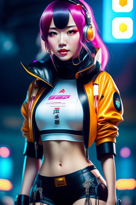 Lexica Cyberpunk Anime Girl